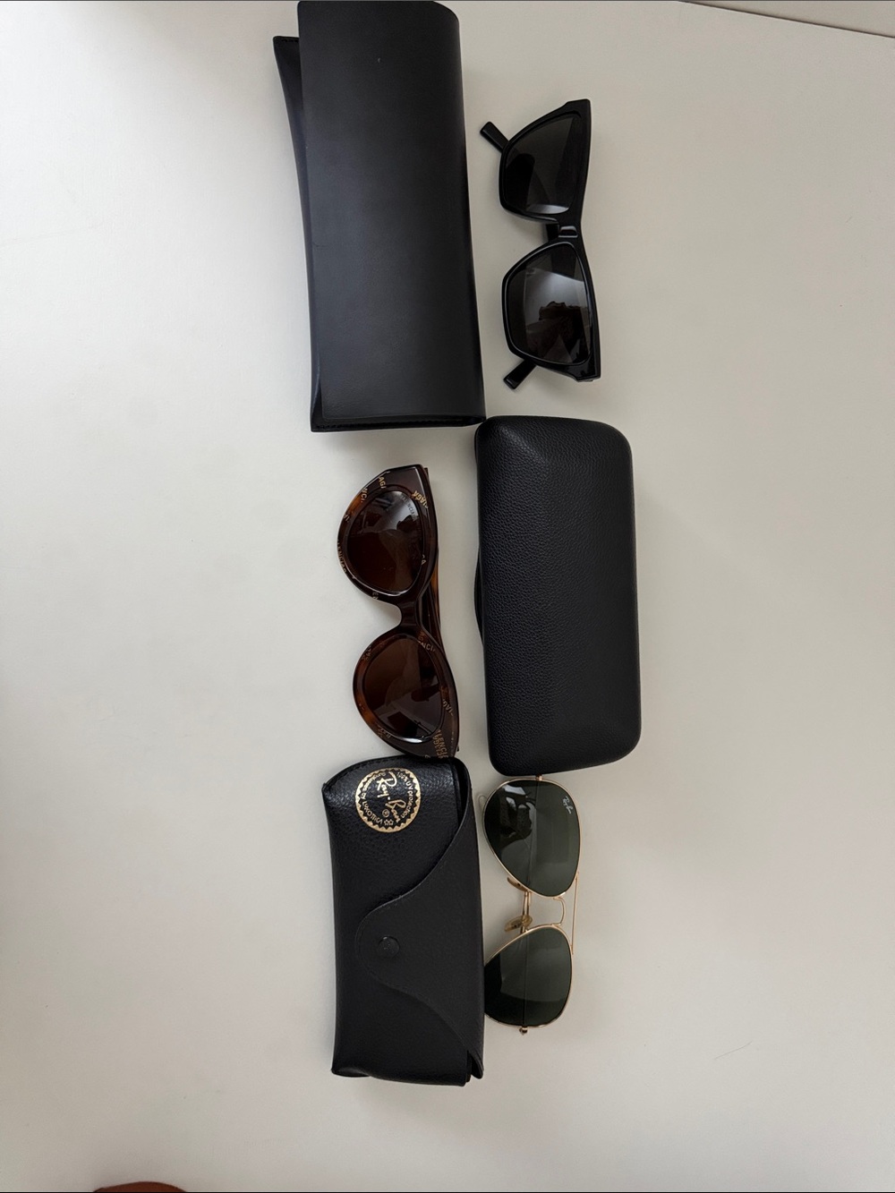 Saint Laurent Glossy Black Cat-Eye Sunglasses